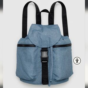 BAGGU Sport Backpack in Digital Denim NWT